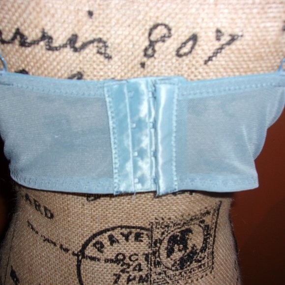 Youmita Blue Floral Longline Plunge 36B Bra NWT - Picture 6 of 9